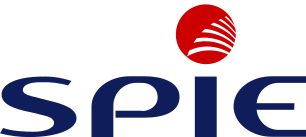 SPIE logo, Europese leider in multi-technische diensten op het gebied van energie en communicatie